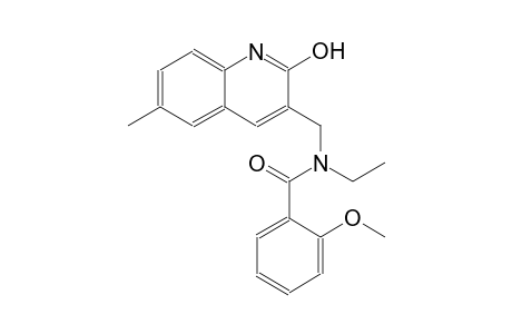 N-ethyl-N-[(2-hydroxy-6-methyl-3-quinolinyl)methyl]-2-methoxybenzamide