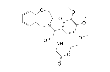 Ethyl 2-(2-(3-oxo-2,3-dihydrobenzo[f][1,4]oxazepin-4(5H)-yl)-2-(3,4,5-trimethoxyphenyl)acetamido)acetate