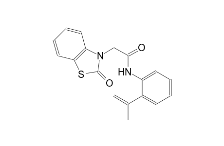 3-benzothiazoleacetamide, 2,3-dihydro-N-[2-(1-methylethenyl)phenyl]-2-oxo-