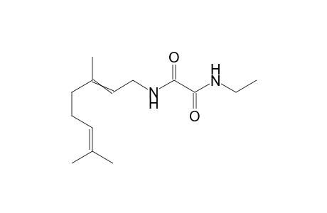 N'-(3,7-dimethylocta-2,6-dienyl)-N-ethyl-oxamide