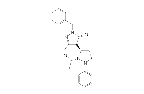 1-BENZYL-3-METHYL-4-(1-ACETYL-2-PHENYLPYRAZOLIDIN-5-YL)-PYRAZOL-5-ONE