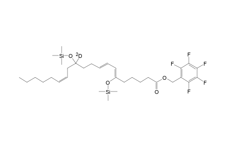 NaBD4 reduced 12-oxo-10,11-dihydro-LTB4, PFB/TMS derivative
