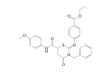 ethyl 4-({(2Z)-3-benzyl-6-[(4-methoxyanilino)carbonyl]-4-oxotetrahydro-2H-1,3-thiazin-2-ylidene}amino)benzoate