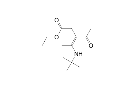 Ethyl 3-acetyl-4-(t-butylamino)-3-pentenoate