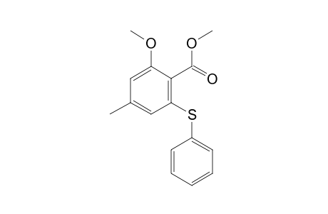 Methyl 2-methoxy-4-methyl-6-phenylsulfanyl-benzoate