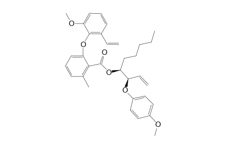 2-(2-Methoxy-6-vinyl-phenoxy)-6-methyl-benzoic acid (S)-1-[(R)-1-(4-methoxy-phenoxy)-allyl]-hexyl ester