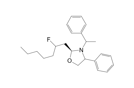 4-Phenyl-3(S)-(1-phenylethyl)-2-fluoroheptyl-1,3-oxazolidine