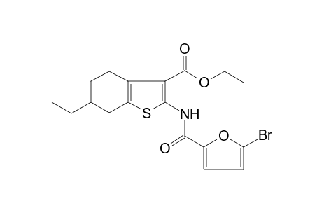 2-[(5-bromo-2-furoyl)amino]-6-ethyl-4,5,6,7-tetrahydrobenzothiophene-3-carboxylic acid ethyl ester