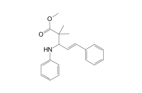 Methyl 2,2-Dimethyl-5-phenyl-3-(N-phenylamino)-4-pentenoate