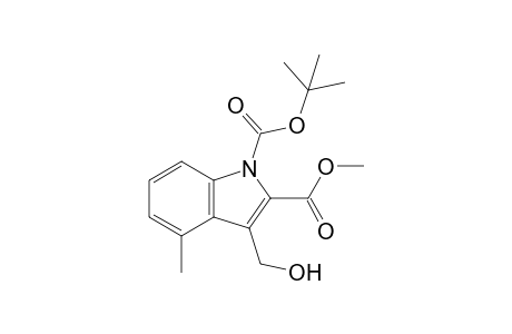 Methyl 1-(t-butoxycarbonyl)-4-methyl-3-(hydroxymethyl)ndole-2-carboxylate
