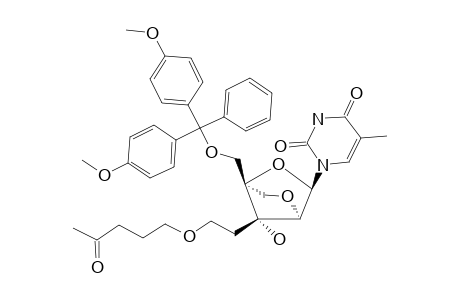 (1R,3R,4R,7S)-1-(4,4'-DIMETHOXYTRITYL)-OXYMETHYL-7-HYDROXY-7-(2-LEVULINOYLOXYETHYL)-3-(THYMIN-1-YL)-2,5-DIOXABICYCLO-[2.2.1]-HEPTANE