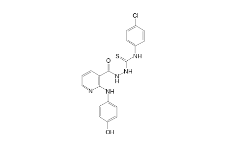 N-(4-Chlorophenyl)-2-[2-(4-hydroxyphenylamino)nicotinoyl]hydrazinecarbothioamide