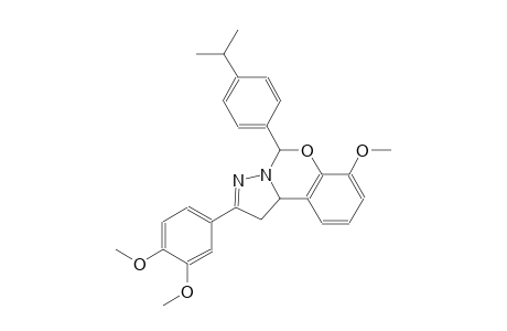 2-(3,4-dimethoxyphenyl)-5-(4-isopropylphenyl)-7-methoxy-1,10b-dihydropyrazolo[1,5-c][1,3]benzoxazine