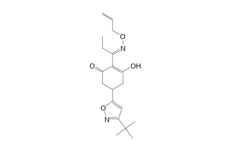 2-Cyclohexen-1-one, 5-[3-(1,1-dimethylethyl)-5-isoxazolyl]-3-hydroxy-2-[1-[(2-propenyloxy)imino]propyl]-