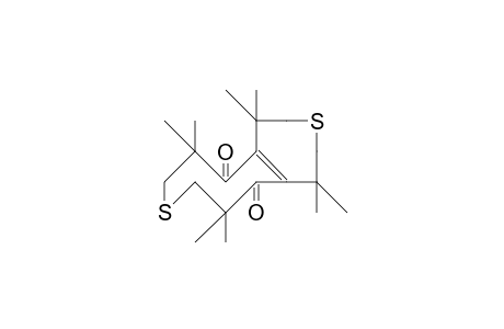 3,3,7,7,10,10,14,14-Octamethyl-2,8-dioxo-5,12-dithia-bicyclo(7.5.0)tetradec-1(9)-ene