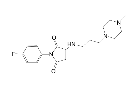 2,5-pyrrolidinedione, 1-(4-fluorophenyl)-3-[[3-(4-methyl-1-piperazinyl)propyl]amino]-