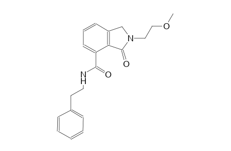 2-(2-methoxyethyl)-3-oxo-N-(2-phenylethyl)-4-isoindolinecarboxamide