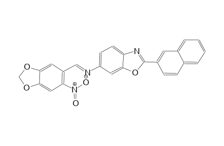 6-benzoxazolamine, 2-(2-naphthalenyl)-N-[(E)-(6-nitro-1,3-benzodioxol-5-yl)methylidene]-