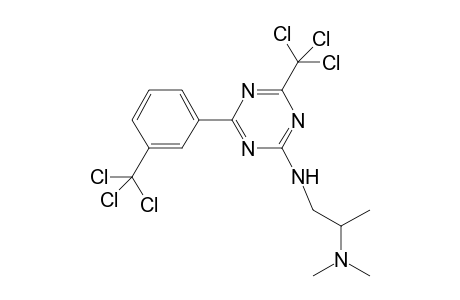 2-[[2-[Dimethylamino]propyl]amino-4-[trichloromethyl]-6-[.alpha.,.alpha.,.alpha.-trichloro-m-tolyl]-S-triazine