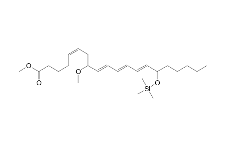 Methyl 15-(trimethylsiloxy)-8-methoxyeicosan-5(Z),9(E),11(E),13(E)-tetraenoate