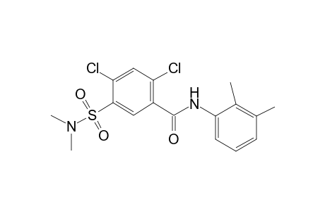 2,4-bis(chloranyl)-N-(2,3-dimethylphenyl)-5-(dimethylsulfamoyl)benzamide