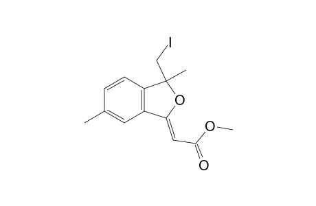 (Z)-1-(Iodomethyl)-3-methoxycarbonylmethylene-1,5-dimethyl-3H-isobenzofuran