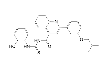 N-(2-hydroxyphenyl)-N'-{[2-(3-isobutoxyphenyl)-4-quinolinyl]carbonyl}thiourea