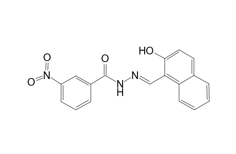 Benzhydrazide, 3-nitro-N2-(2-hydroxynaphth-1-yl)methylene-