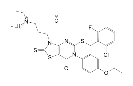 thiazolo[4,5-d]pyrimidine-3-propanaminium, 5-[[(2-chloro-6-fluorophenyl)methyl]thio]-6-(4-ethoxyphenyl)-N,N-diethyl-2,3,6,7-tetrahydro-7-oxo-2-thioxo-, chloride
