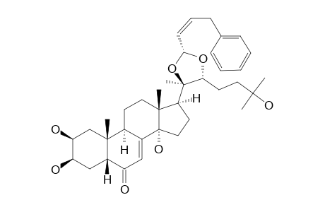 29-ALPHA-(Z)-ETHENYLBENZYL-20,22-O-METHYLIDENE-20-HYDROXY-ECDYSONE