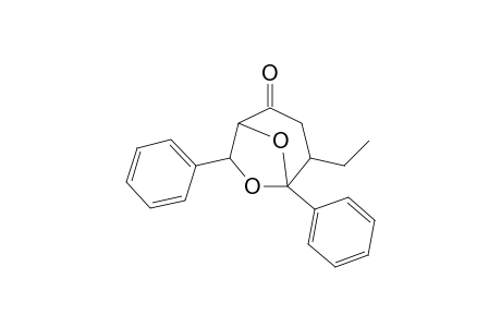 4-Ethyl-5,7-diphenyl-6,8-dioxabicyclo[3.2.1]octane-2-one