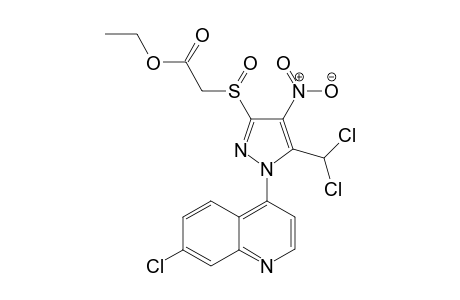 1-(7-Chloroquinolin-4-yl)-5-(dichloromethyl)-3-(ethoxycarbonylmethylsulfinyl)-4-nitro-1H-pyrazole