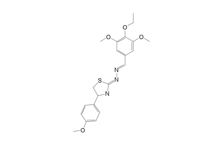 4-ETHOXY-3,5-DIMETHOXYBENZALDEHYDE-[4-(4-METHOXYPHENYL)-4,5-DIHYDRO-1,3-THIAZOL-2-YL]-HYDRAZONE
