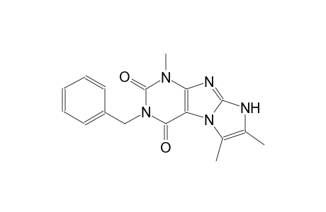 1H-imidazo[2,1-f]purine-2,4(3H,8H)-dione, 1,6,7-trimethyl-3-(phenylmethyl)-