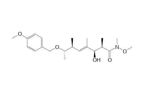 (E)-(2R,3R,6S,7S)-3-Hydroxy-7-[(4-methoxybenzyl)oxy]-N-methoxy-N,2,4,6-(tetramethyl)oct-4-enamide