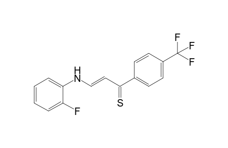3-(2-Fluoroanilino)-1-(4-trifluoromethylphenyl)prop-2-en-1-thione
