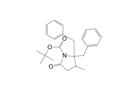 1-Pyrrolidinecarboxylic acid, 3-methyl-5-oxo-2,2-bis(phenylmethyl)-, 1,1-dimethylethyl ester, (.+-.)-