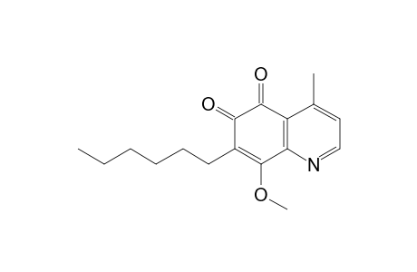 8-Methoxy-7-hexyl-4-methyl-5,6-quinolinedione