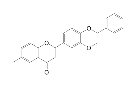 4'-(benzyloxy)-3'-methoxy-6-methylflavone