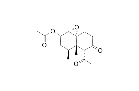 6-ALPHA-ACETYL-4-BETA,5-BETA-DIMETHYL-1(10)-ALPHA-EPOXY-2-ALPHA-ACETYLOXY-7-OXODECALIN