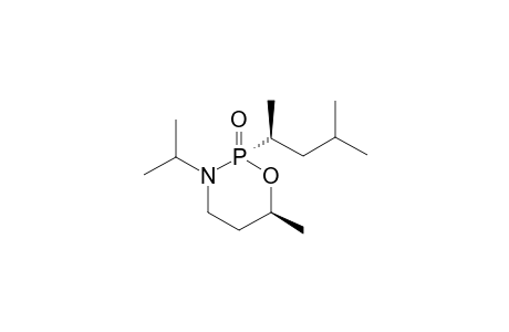 (S)-(2u,6l,1'l)-2-(1',3'-Dimethylbutyl)-6-methyl-3-(1-methylethyl)-1,3,2-oxazaphosphorinane-2-oxide