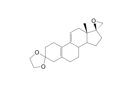 Spiro-2'-(1'-oxacyclopropane)-17(S)-[3,3-(ethylenedioxy)-5(10),9(11)-estradiene]