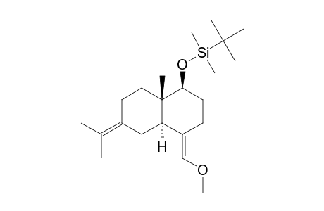 (1.alpha.,4a.beta.,8a.alpha.)-(+-)-Decahydro-4-(1-methoxymethylene)-8a-methyl-6-(1-methylethylidene)-1-[[(1,1-dimethylethyl)dimethyl]oxy]naphthalene
