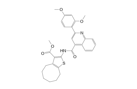 methyl 2-({[2-(2,4-dimethoxyphenyl)-4-quinolinyl]carbonyl}amino)-4,5,6,7,8,9-hexahydrocycloocta[b]thiophene-3-carboxylate