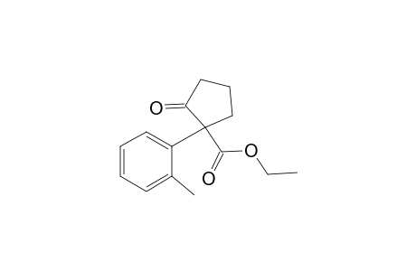 Cyclopentanecarboxylic acid, 1-(2-methylphenyl)-2-oxo-, ethyl ester