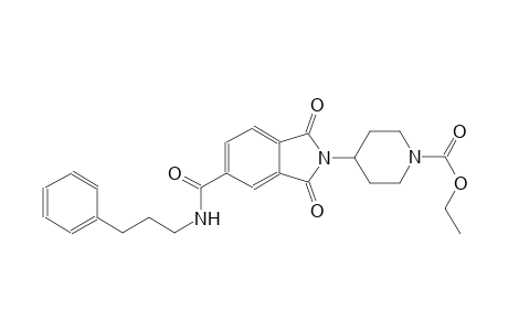 1-piperidinecarboxylic acid, 4-[1,3-dihydro-1,3-dioxo-5-[[(3-phenylpropyl)amino]carbonyl]-2H-isoindol-2-yl]-, ethyl ester
