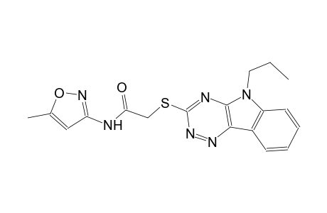 acetamide, N-(5-methyl-3-isoxazolyl)-2-[(5-propyl-5H-[1,2,4]triazino[5,6-b]indol-3-yl)thio]-