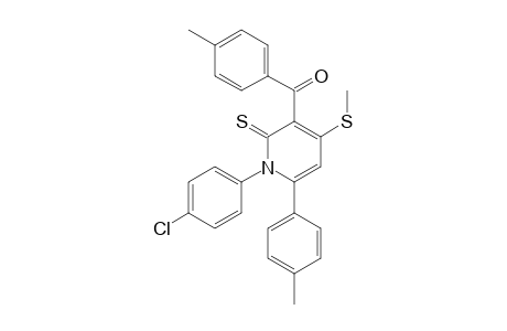 [1-(4-chlorophenyl)-4-(methylthio)-6-(p-tolyl)-2-thioxo-3-pyridyl]-(p-tolyl)methanone