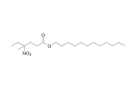 4-methyl-4-nitrohexanoic acid, dodecyl ester