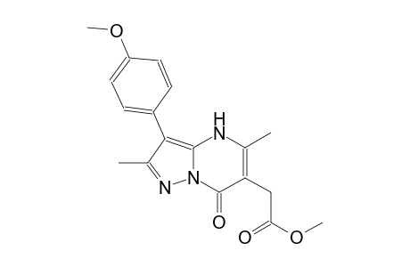 pyrazolo[1,5-a]pyrimidine-6-acetic acid, 4,7-dihydro-3-(4-methoxyphenyl)-2,5-dimethyl-7-oxo-, methyl ester